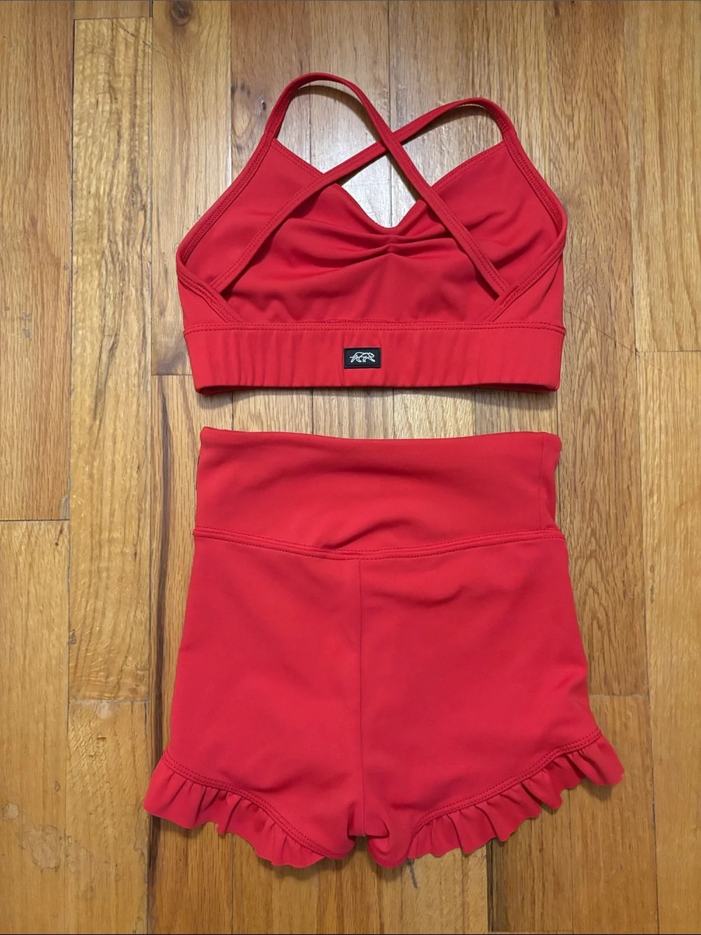 Tiger Friday dance Set - Ruffle Shorts & Crossback Top